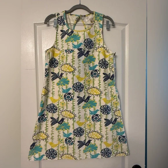 Utility Canvas Size Medium Cotton Dress Retro Whimsical Folk Scandi Fun Vibe - Picture 3 of 6